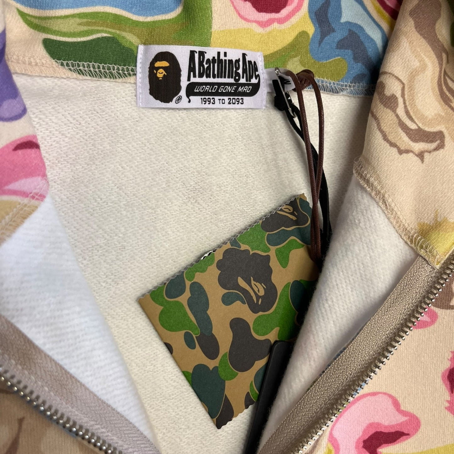 A Bathing Ape Art Camo Shark Full Zip Hoodie