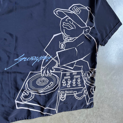 Y2K Sunny Boy Dj & Turntable Embroidered Shirt