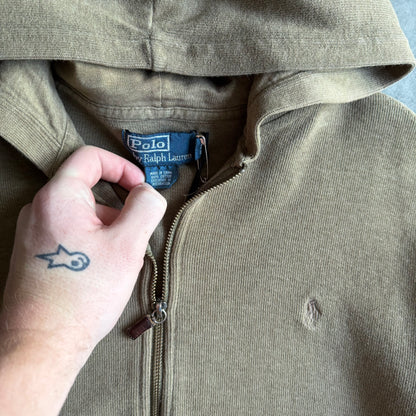 Polo RL Khaki Olive Zip-Up