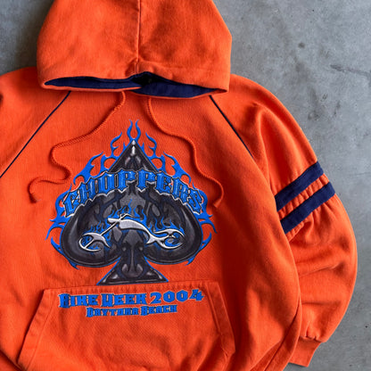 Vintage Choppers 04’ Bike Week Orange Hoodie