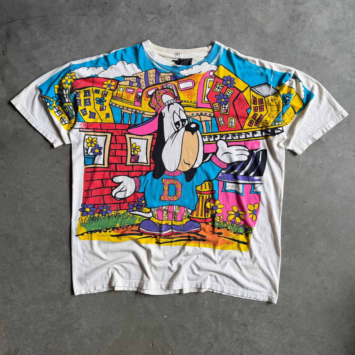 Vintage Droopy Dog ‘Droop There It Is’ AOP T Shirt