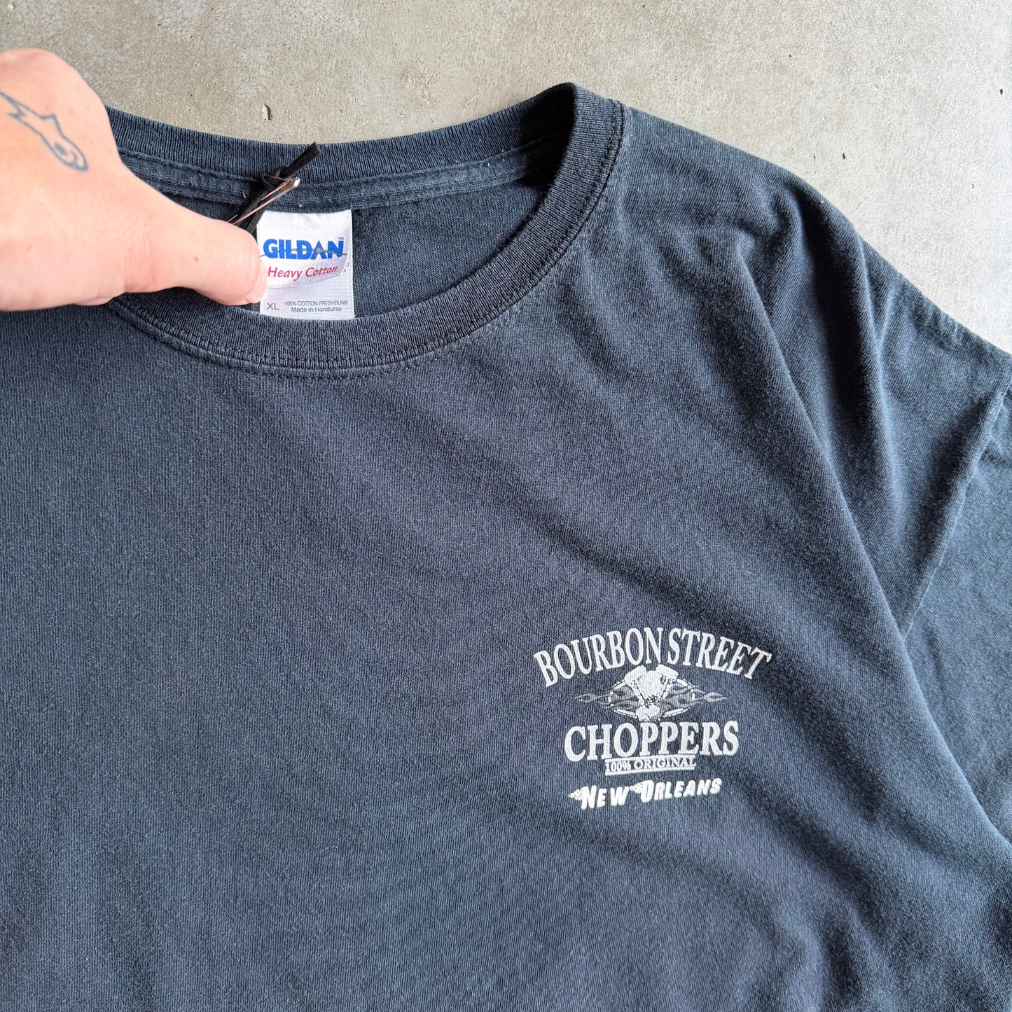 Y2K Bourbon Street Choppers Cajun Machines Tee