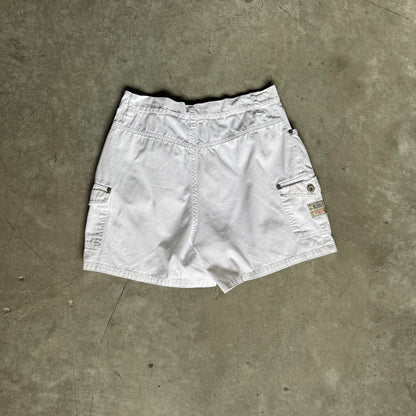 Women’s Vintage Bill Bass White Canvas Shorts