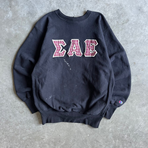 Vintage Black Champion Reverse Weave EAE Sweatshirt