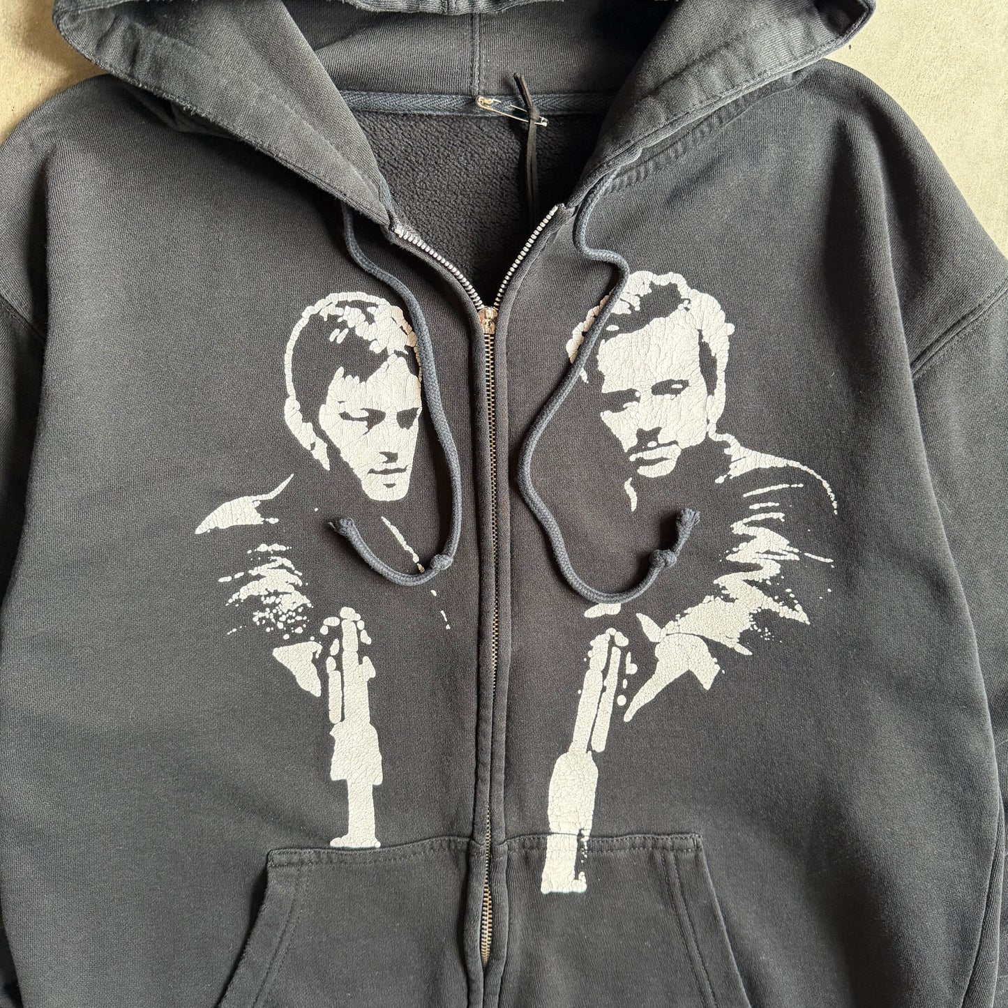 Vintage Boondock Saints Black Graphic Zip Up