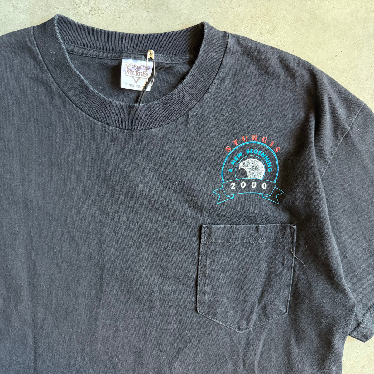 Vintage Sturgis ‘00 Black Hills Rally Chest Pocket Tee