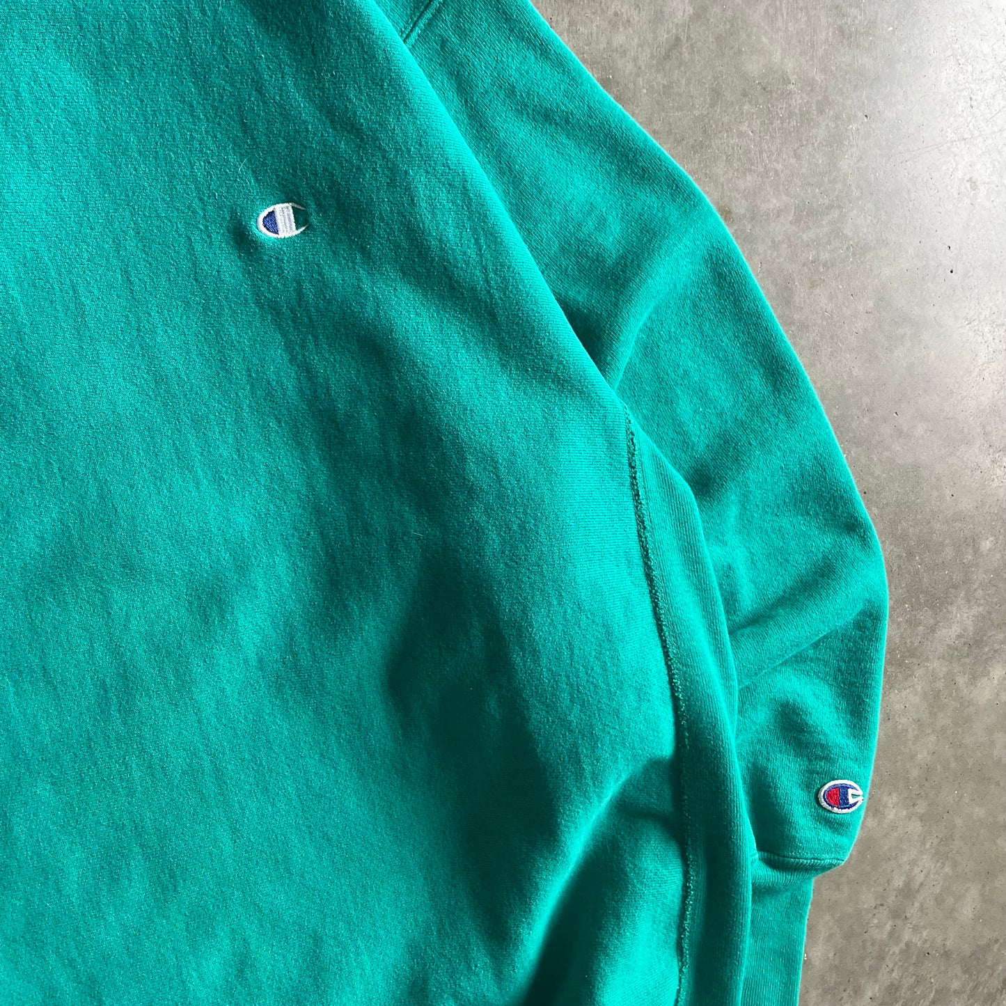 Vintage Champion Reverse Weave Teal Crewneck Sweatshirt