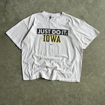 Vintage Nike Iowa Hawkeyes Just Do It Spellout Tee