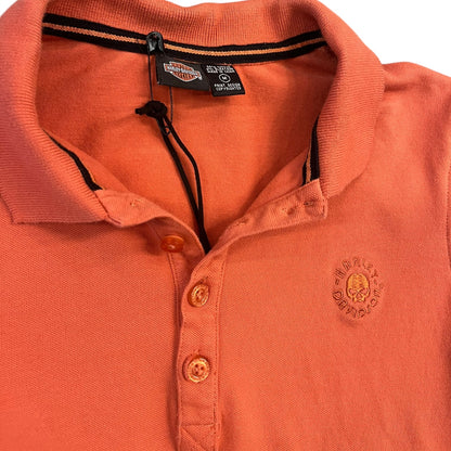 Harley Davidson Orange Polo Shirt