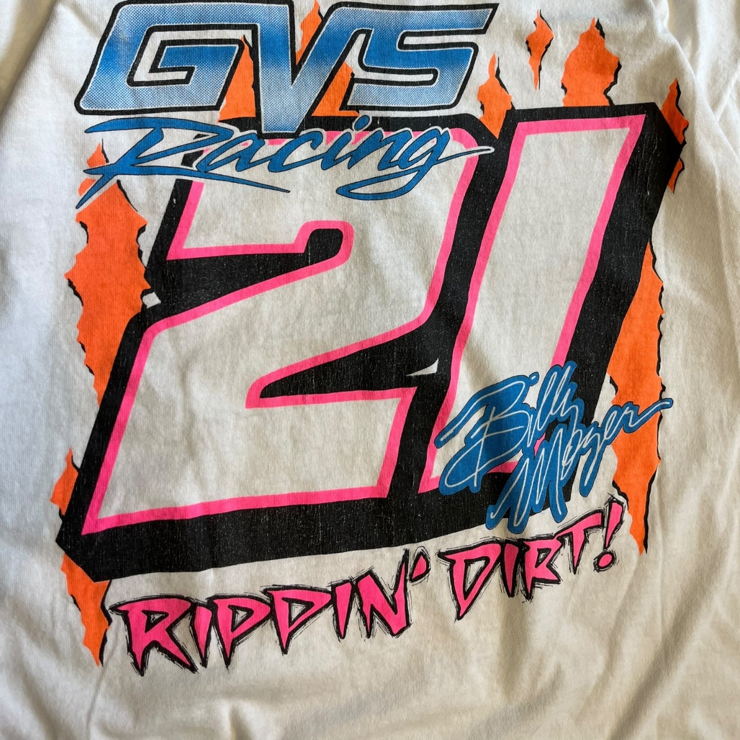 Vintage Billy Moyer #21 Dirt Racing Tee