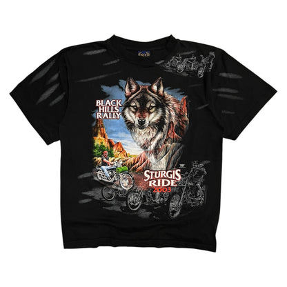 Y2K Sturgis Ride 2003 Wolf & Eagle AOP