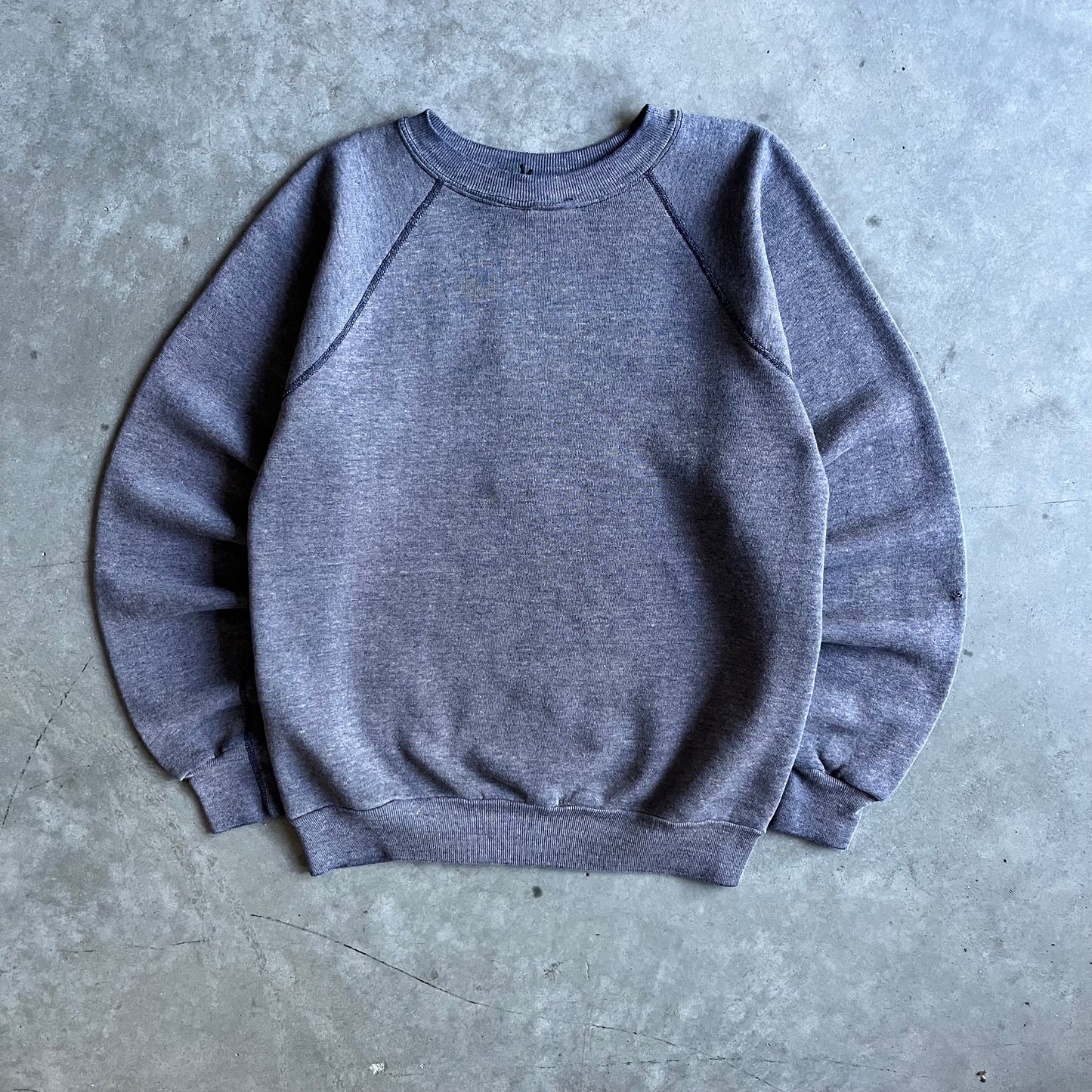Vintage No ID Faded Blue Raglan Sweatshirt
