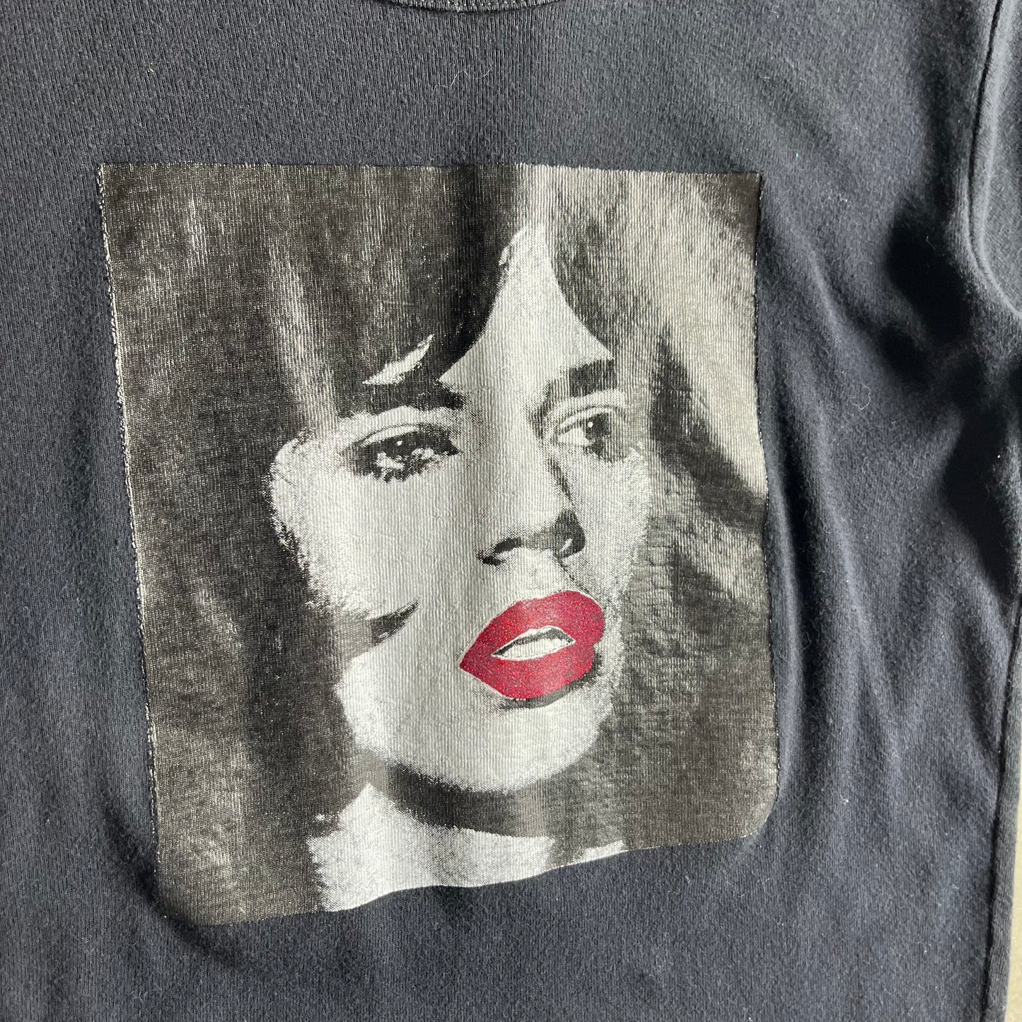 Women’s Vintage Smashing Srandra Black Baby Tee