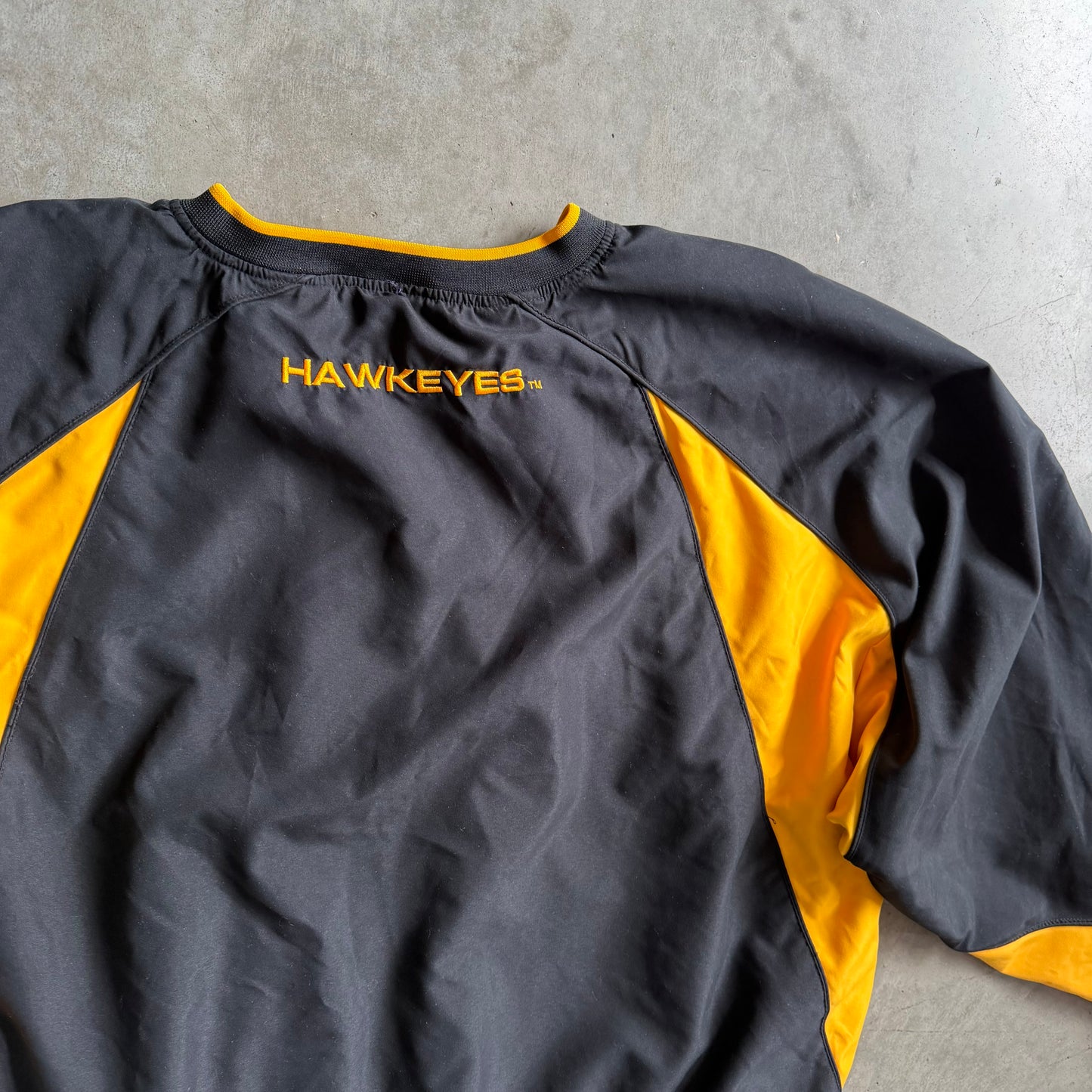 Y2K Iowa Hawkeyes Multi-Panel Insulated Windbreaker