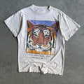 Vintage The National Zoo Tiger Art Portrait T Shirt