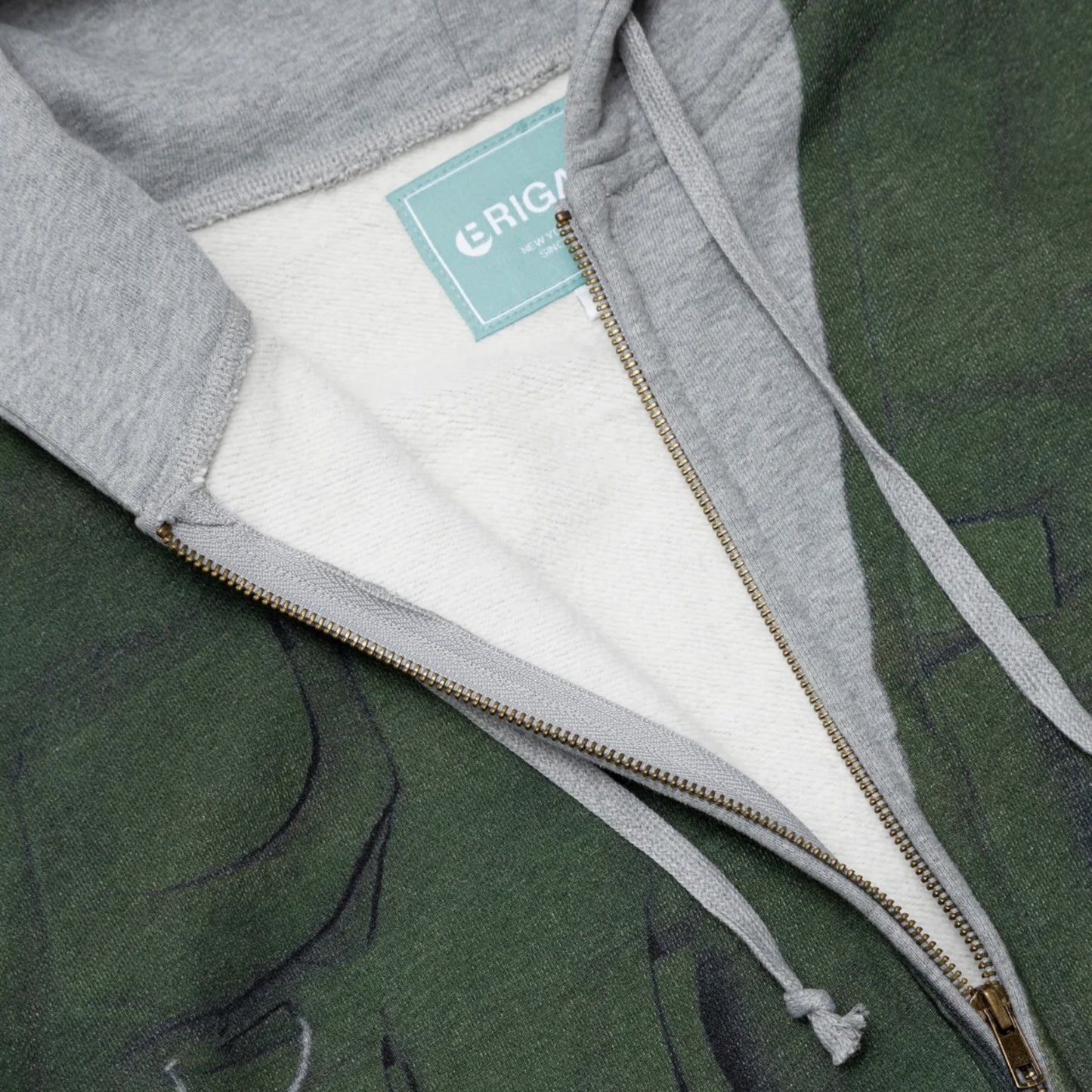 Brigade - Tromp-L'oeil Vest Zip Hoodie (Grey)