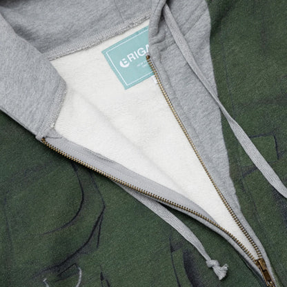 Brigade - Tromp-L'oeil Vest Zip Hoodie (Grey)