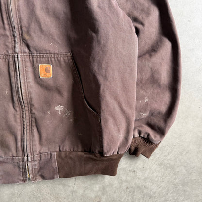 Carhartt ‘J280 DKB’ Dark Brown Quilt Lined Active Jacket