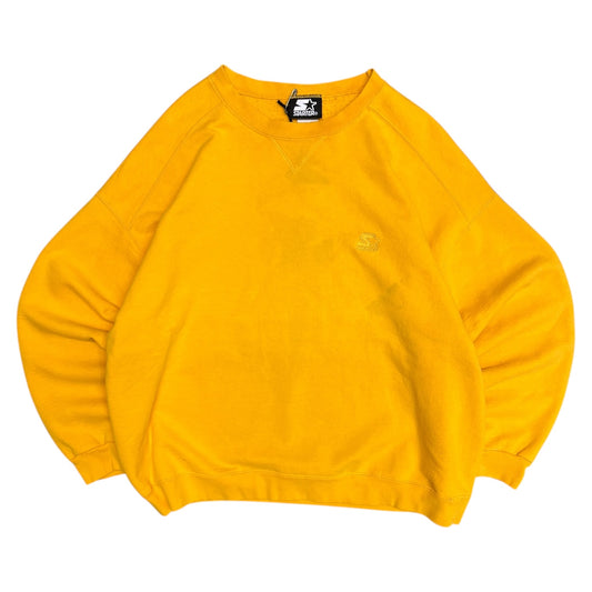 Y2K Yellow Starter Embroidered Sweatshirt