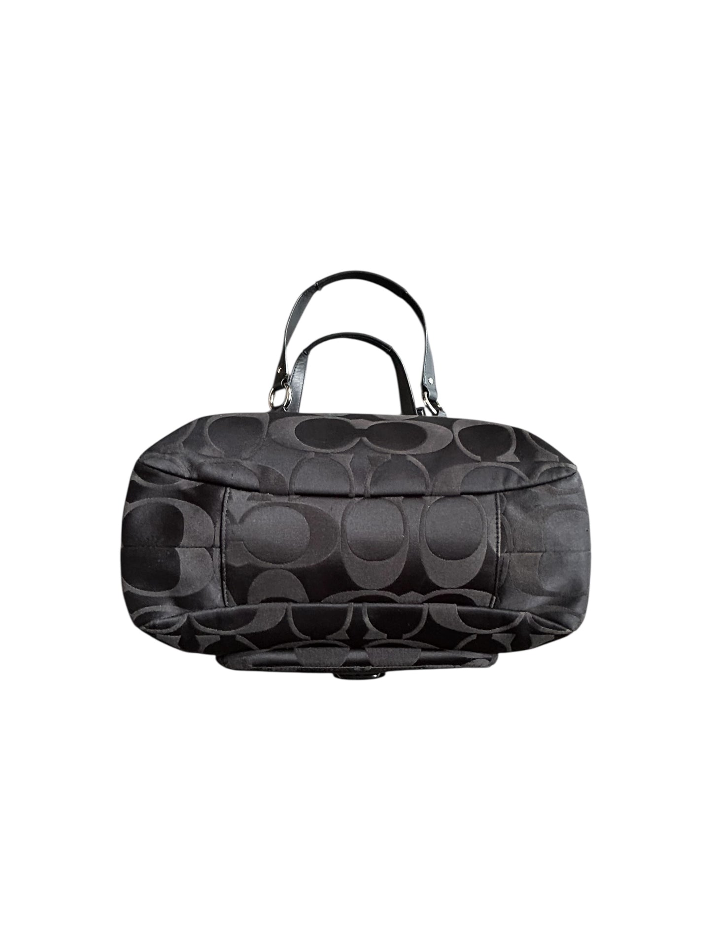 2013 Coach F24742 Campbell Signature Shoulder Bag In Black