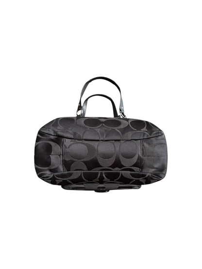 2013 Coach F24742 Campbell Signature Shoulder Bag In Black