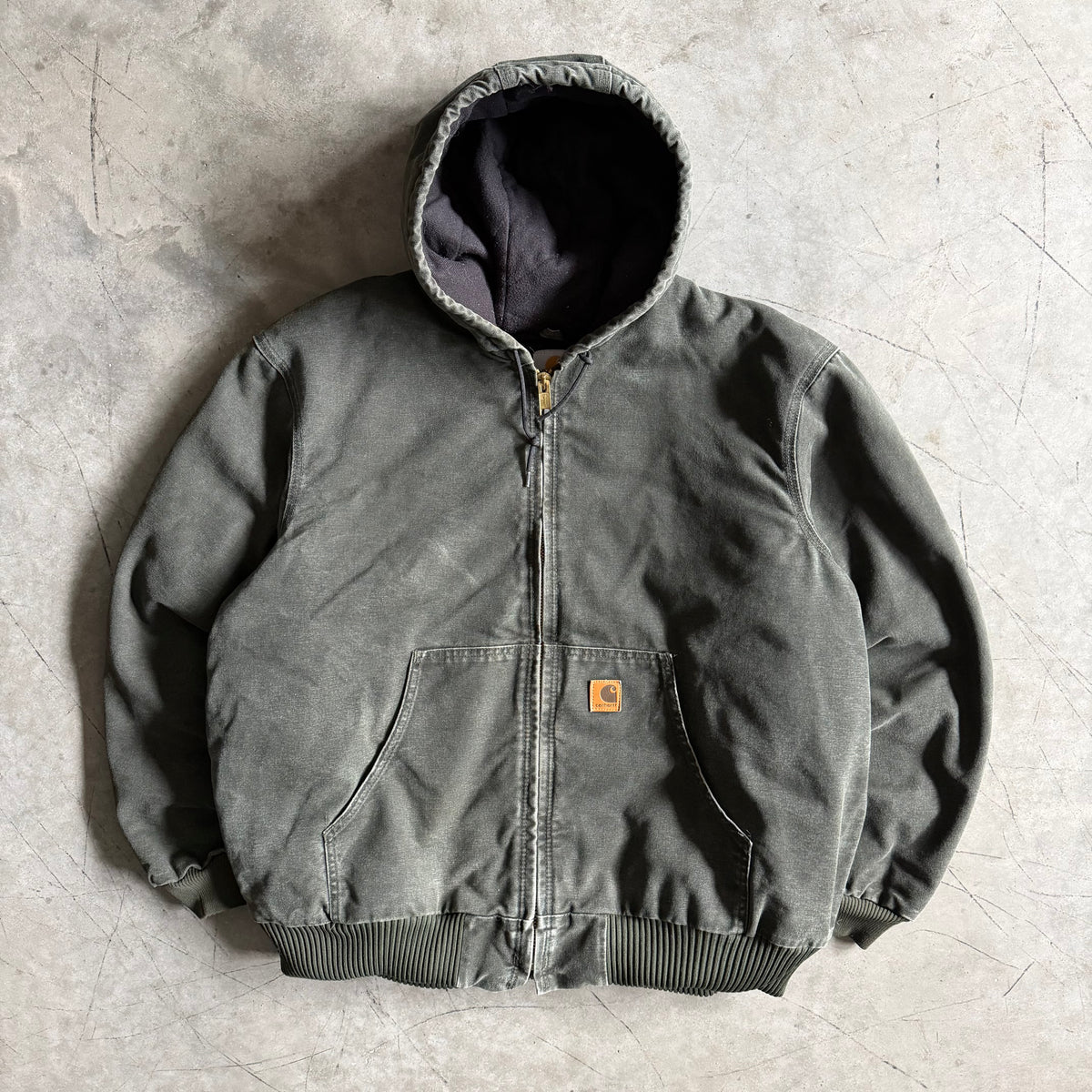 Carhartt ‘J130 MOS’ Moss Green Hooded Active Jacket