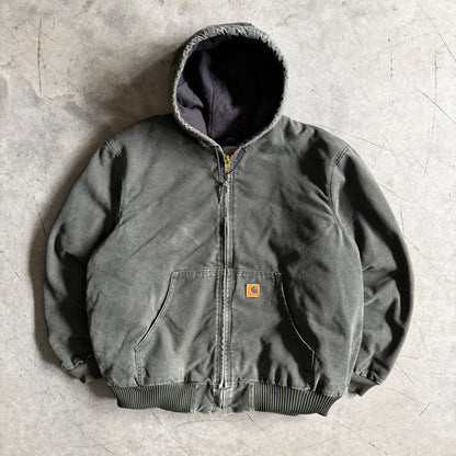Carhartt ‘J130 MOS’ Moss Green Hooded Active Jacket