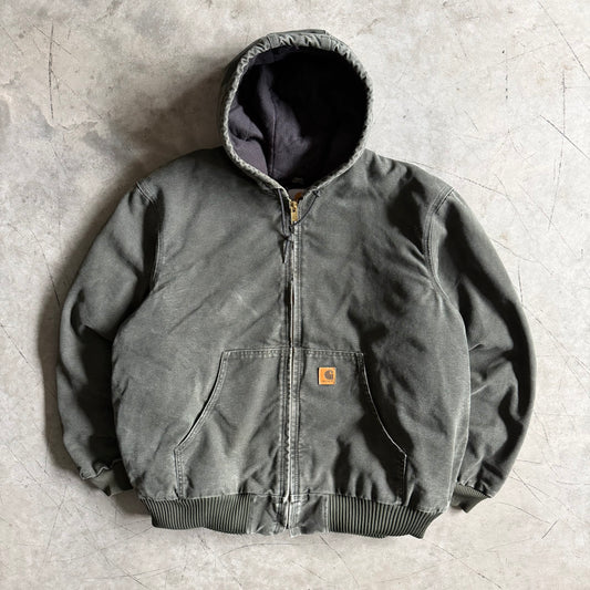 Carhartt ‘J130 MOS’ Moss Green Hooded Active Jacket