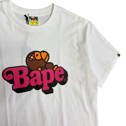 A Bathing Ape Baby Lisa Spell Out T Shirt