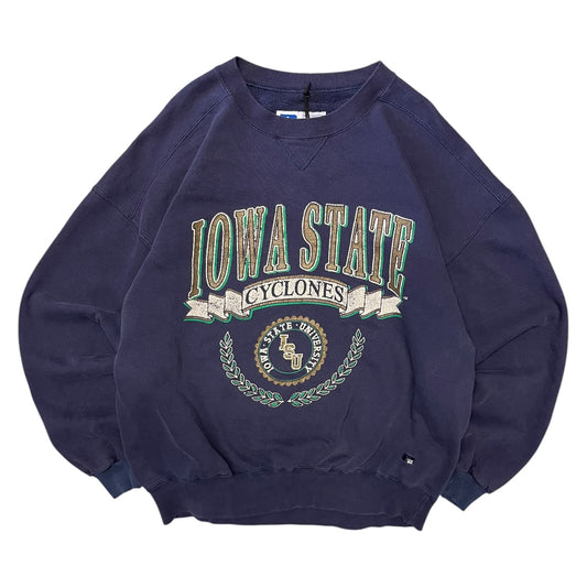 Vintage Russell Iowa State Cyclones Navy Crest Sweatshirt