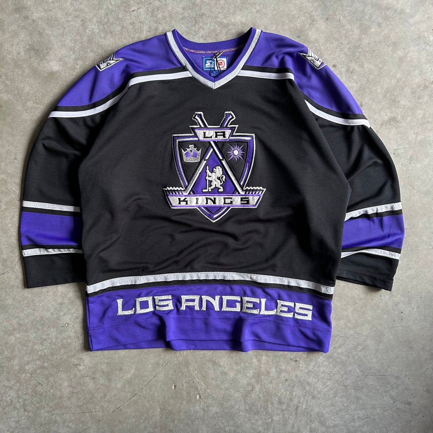 Vintage Starter LA Kings Purple Hockey Jersey