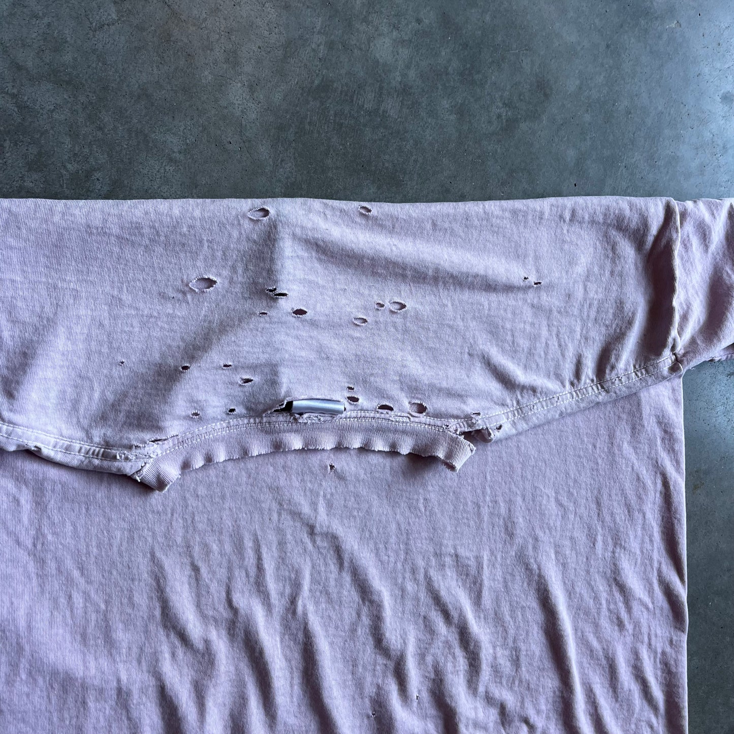 Vintage Nike Spell Out Bootleg Pink Thrashed Tee