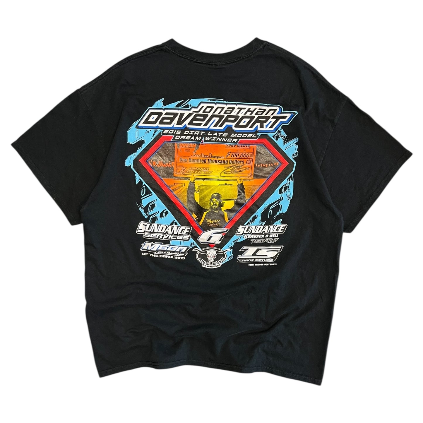 Y2K Jonathan Davenport Superman NASCAR Tee