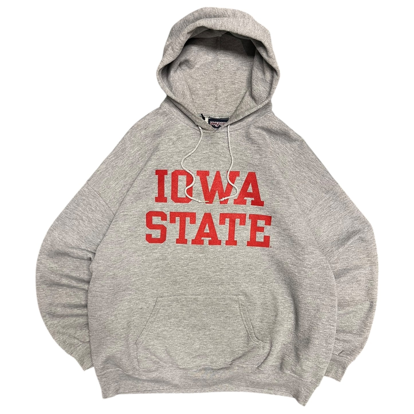 Vintage Jansport Iowa State Cyclones Spell Out Grey Hoodie