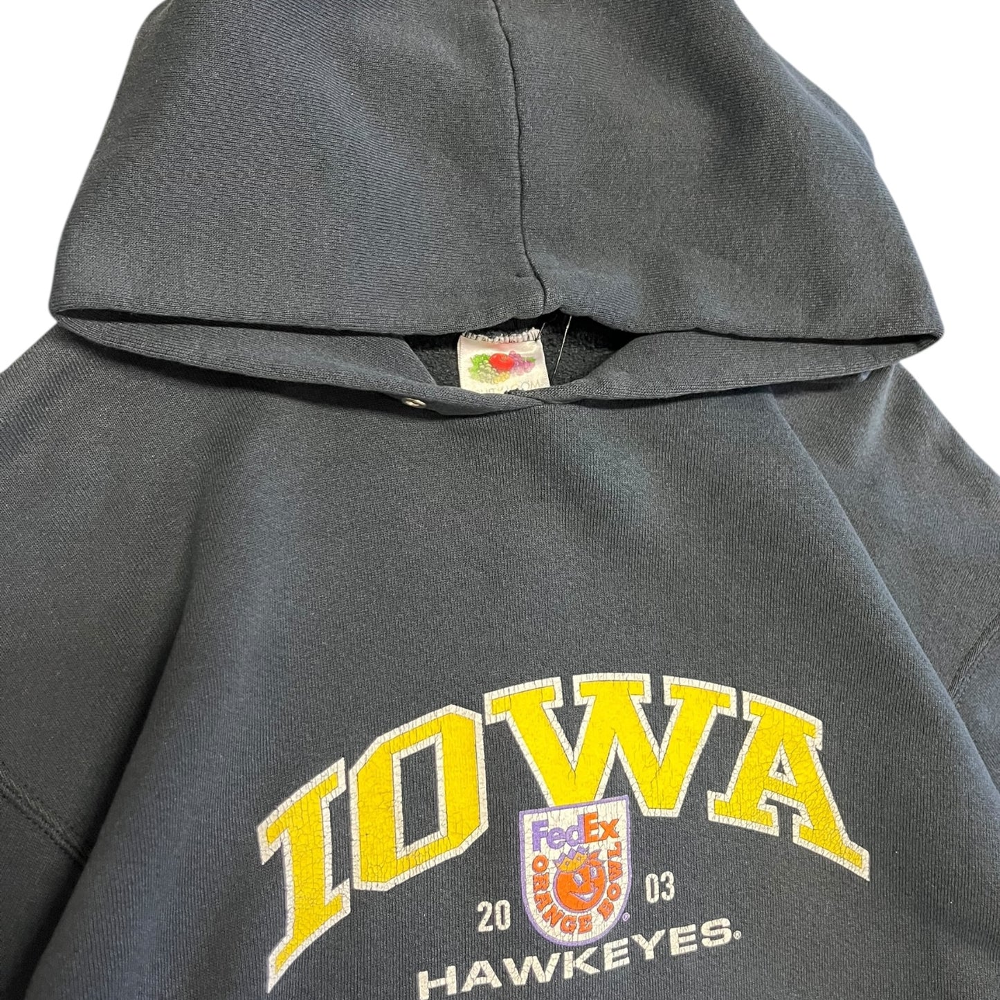 Vintage 2003 Iowa Hawkeyes FedEx Bowl Hoodie