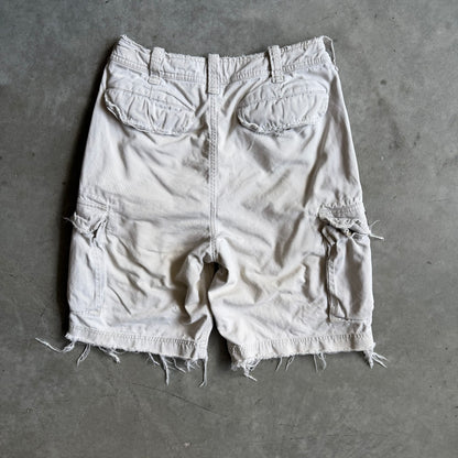 Y2K Abercrombie & Fitch Dragon Pocket Tan Cargo Shorts