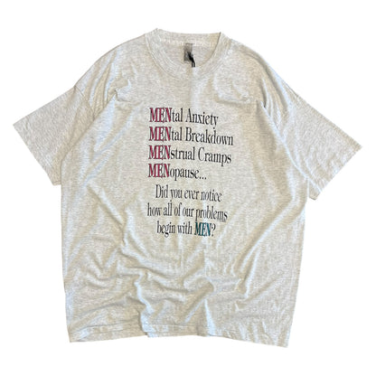 Vintage “…Begin With Men?” Tee