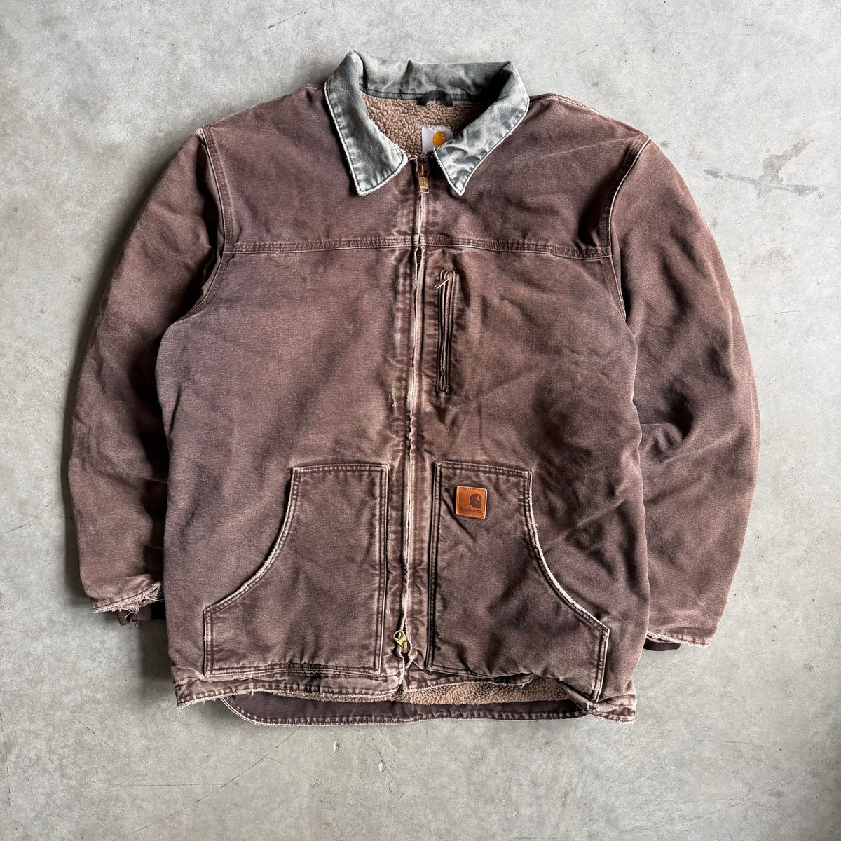 Carhartt ‘C61 DKB’ Sherpa Lined Sandstone Ridge Coat
