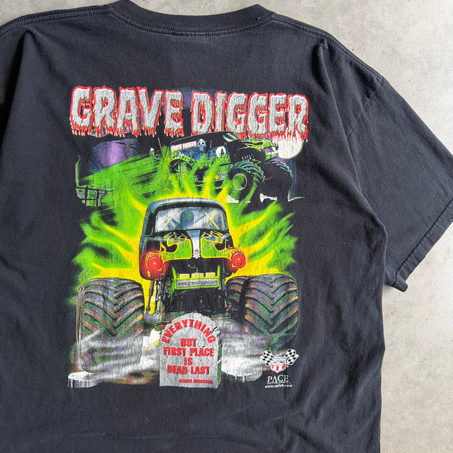 Y2K Monster Jam Grave Digger T Shirt