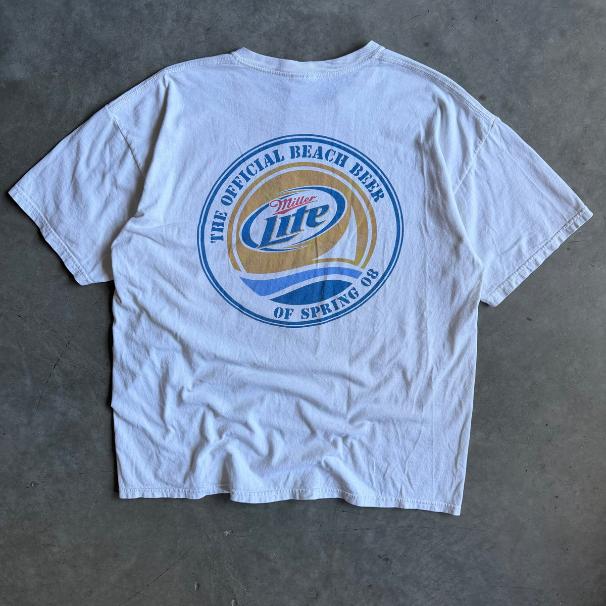 Y2K Miller Lite “Beach Beer” Seal Tee