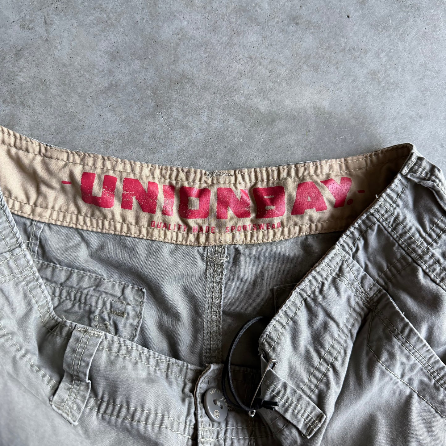 Y2K Unionbay Khaki Green Cargo Shorts