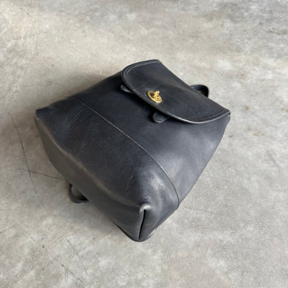 Coach Vintage Black Leather Daypack