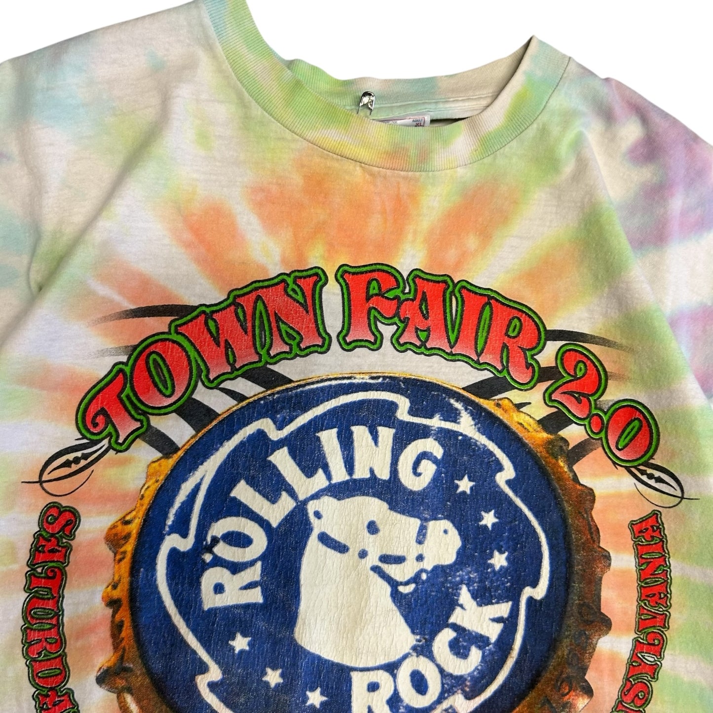 Vintage ‘01 Rolling Rock Town Fair 2.0 Festival T Shirt