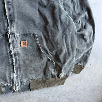 Vintage Carhartt ‘J25 MOS’ Moss Green Thermal Lined Active Jacket