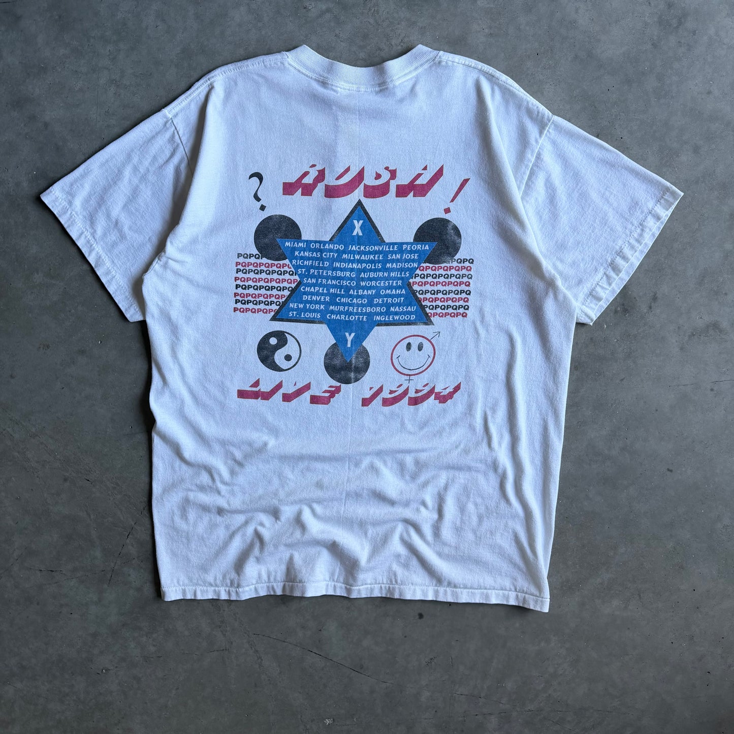 Vintage Rush Counterparts 1994 Parking Lot Boot Tour T Shirt
