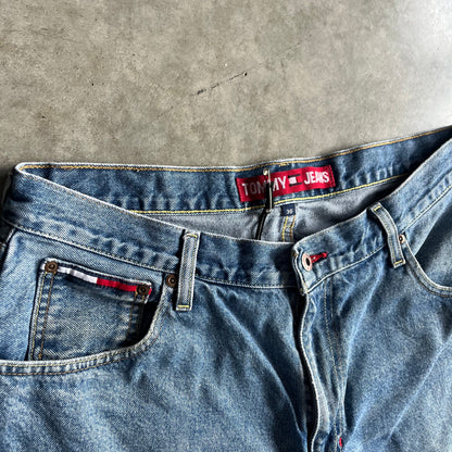 Y2K Tommy Hilfiger Logo Patch Jorts