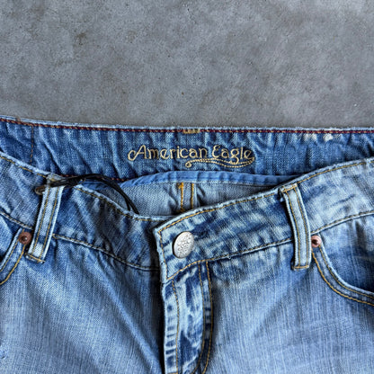 Vintage American Eagle Light Washed Flared Jeans