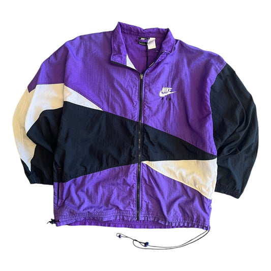 Vintage Nike Windbreaker Purple Black White