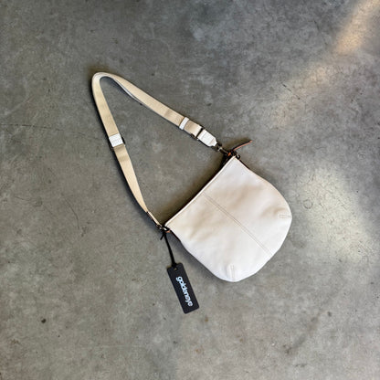 Coach Minimalistic White Leather Crossbody