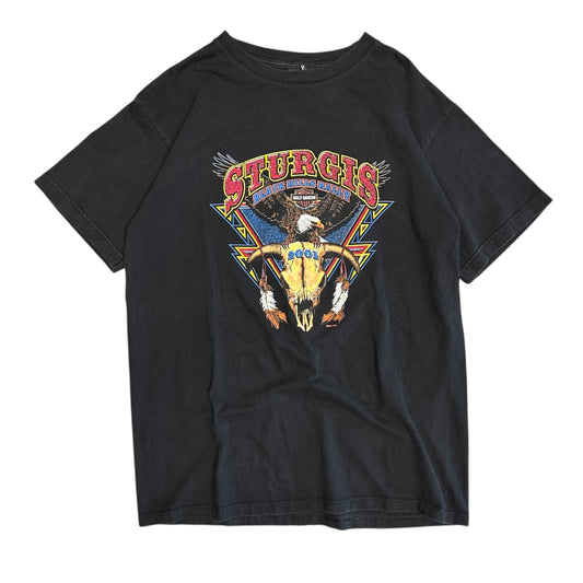 Vintage ‘01 Sturgis Black Hills Rally Eagle & Skull Tee